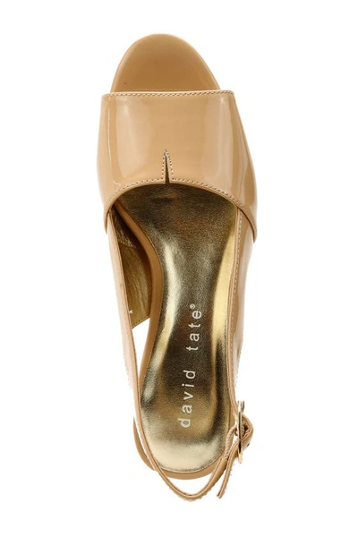 Shop David Tate Rave Sandal In Nude Patent