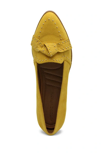 Shop Adrienne Vittadini Laverne Studded Pointed Toe Flat In Autumn Su