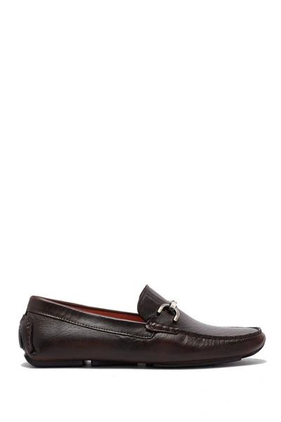 Shop Donald Pliner Victor Leather Driver Loafer In Cognac