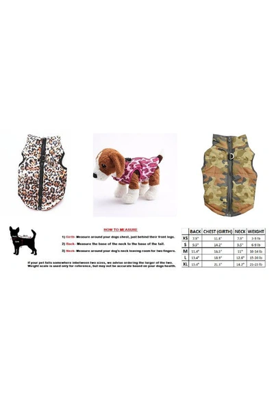Shop Dogs Of Glamour Large Green Camo Vest In Green/camouflage