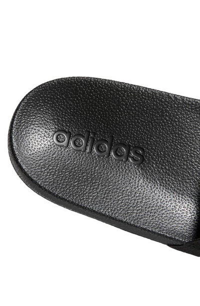 Adidas Originals Kids' Adilette Shower Sport Slide In Black/ White