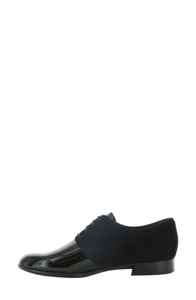 Shop Munro Markella Derby In Black Patent Leather