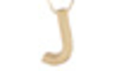 Karat Rush 14k Yellow Gold Block Letter Initial Pendant Necklace In Yellow Gold