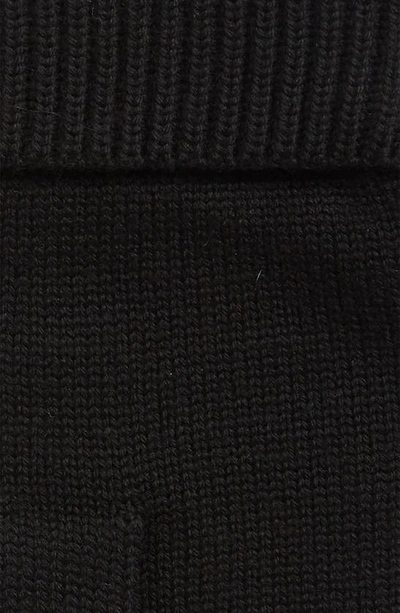 Shop Allsaints Merino Wool Gloves In Black