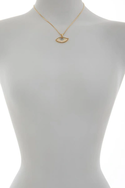 Olivia Welles Deena Crystal Eye Necklace In Gold / Multi