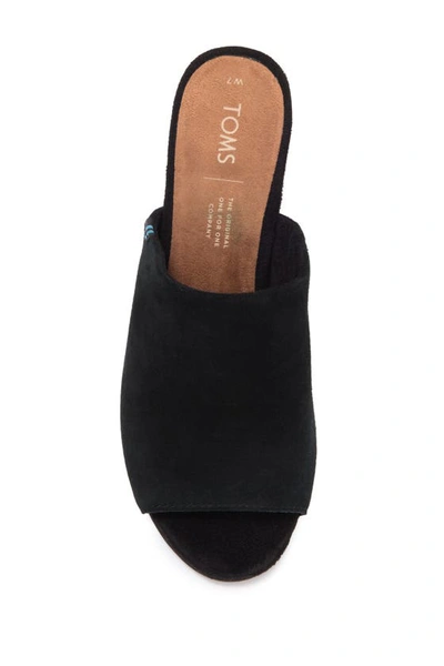 Toms Grace Mule Sandal In Black Suede ModeSens