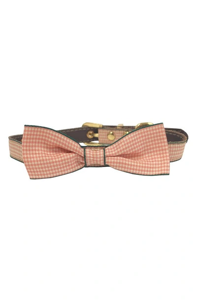 Shop Dogs Of Glamour Amelia Luxury Bow Tie In Pink/ Multi
