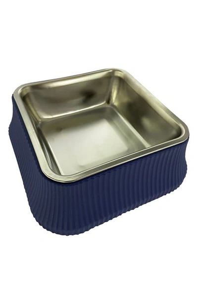 Shop Dogs Of Glamour Kim Modern Square Bowl In Blue