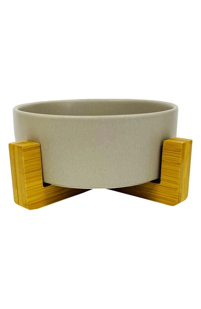 Shop Dogs Of Glamour Tara Dog Bowl In Gray