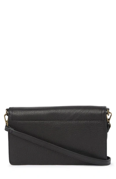 Shop American Leather Co. Brenton Leather Crossbody Bag In Black