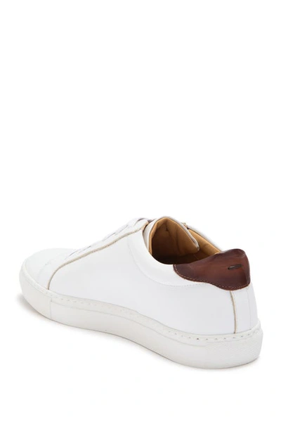 Shop To Boot New York Devin Leather Sneaker In White/tan
