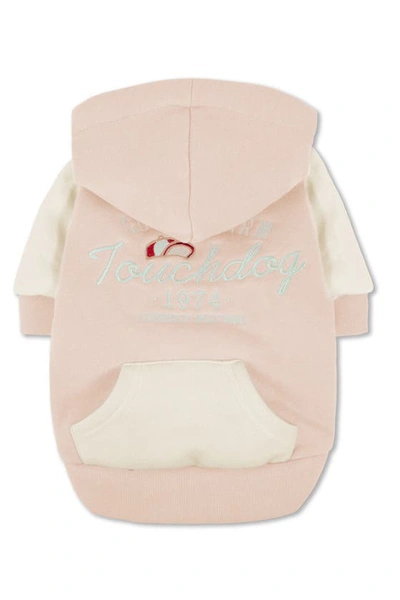 Shop Touchdog 'heritage' Soft-cotton Fashion Dog Hoodie In Pink