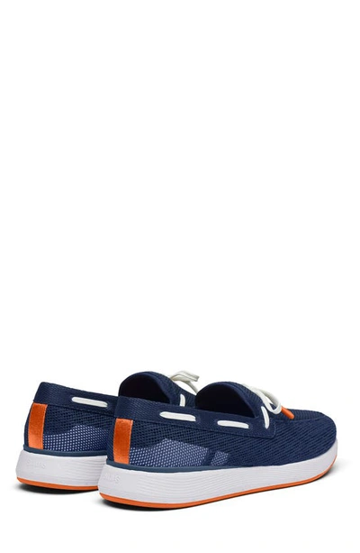 Shop Swims Breeze Wave Lace Loafer In Navy-white-orange