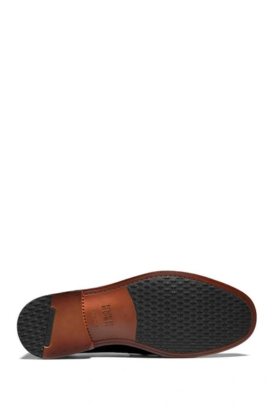 Nunn Bush Lincoln Leather Moc Toe Penny Loafer In Polished Burgundy