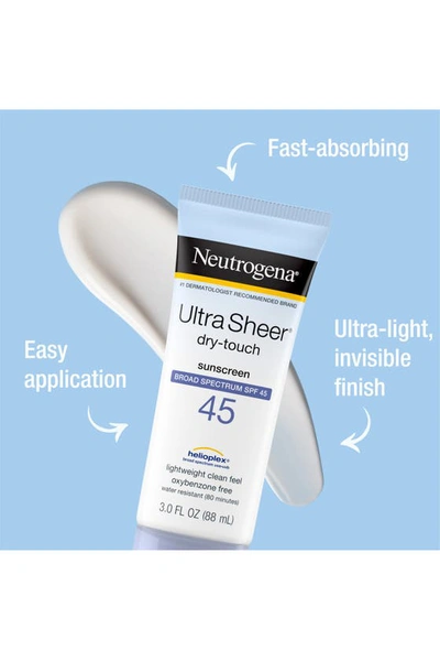Neutrogena® Ultra Sheer Dry-touch Spf 45 Sunscreen