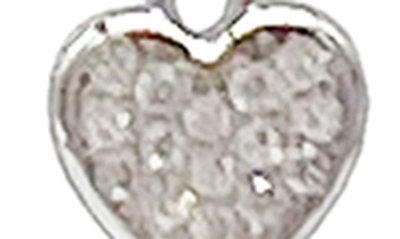 Adornia White Rhodium Plated Star And Heart Drop Y Necklace In Silver