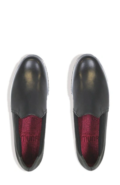 Shop Munro Becca Loafer In Black Leather