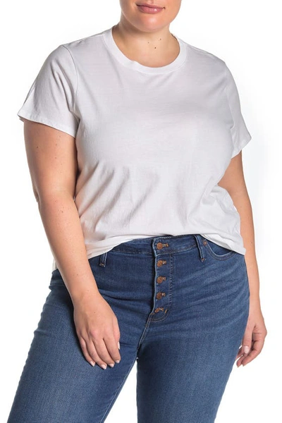 Shop Madewell Vintage Crew Neck T-shirt In White