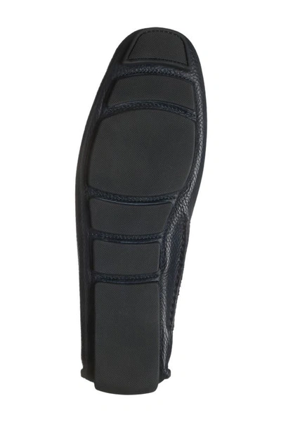 Shop Bally Wander Leather Driver In Navy