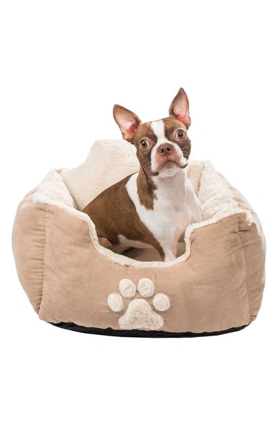 Shop Duck River Textile Roxi Slate Blue Square Pet Bed In Taupe
