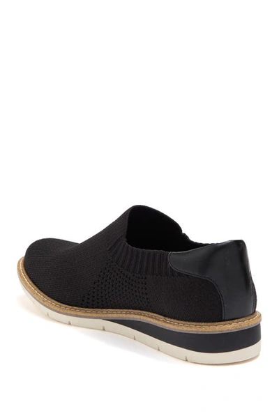 Me Too Slip-on Wedge Shoe In Black Knit