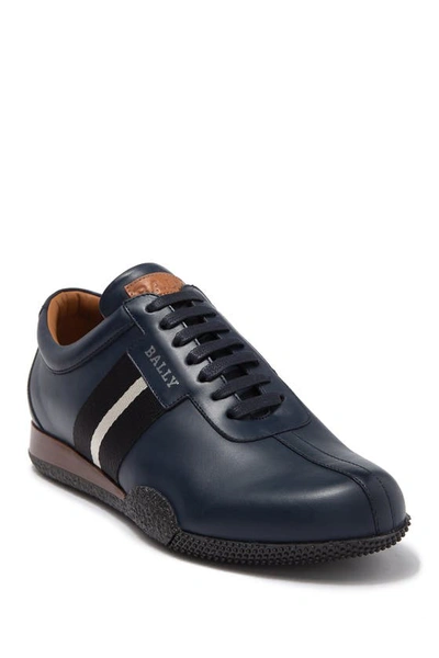 Bally Men's Frenz Perforated Leather Sneakers In Ink | ModeSens