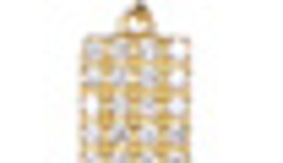Adornia Gold Plated Sterling Silver Multi Shaped Pavé Swarovski Crystal Accented Pendant Necklace In Multi