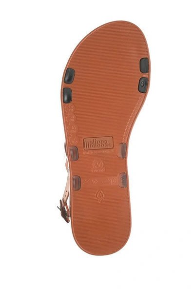 Shop Melissa Lip Quarter-strap Sandal In Brown/ Black