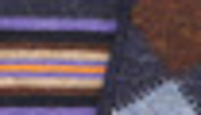 Lorenzo Uomo Italian Merino Wool Crew Socks In Navy Multi