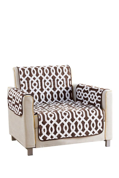 Shop Duck River Textile Brown Ashmont Home Reversible Waterproof Microfiber Chair Cover