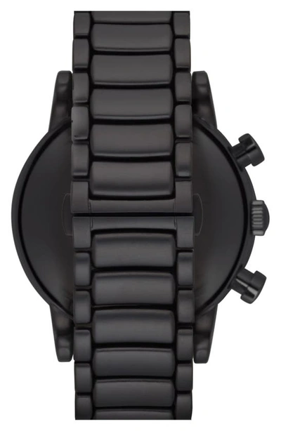 Emporio Armani Luigi Chronograph Watch, 46mm In Black