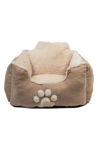 Shop Duck River Textile Roxi Square Pet Bed In Taupe