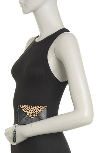 Shop Aimee Kestenberg Ashley Leather Pouch In Baby Cheetah Haircalf