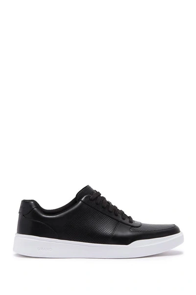 Shop Cole Haan Grand Crosscourt Modern Perforated Sneaker In Black