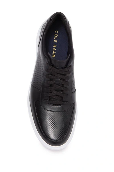 Shop Cole Haan Grand Crosscourt Modern Perforated Sneaker In Black