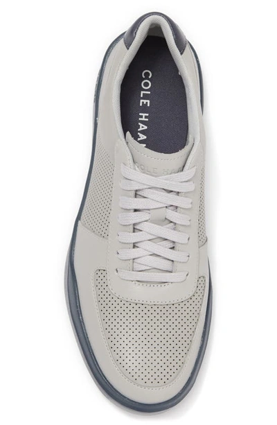 Shop Cole Haan Grand Crosscourt Modern Perforated Sneaker In Light Gray