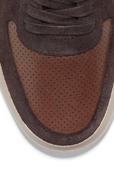 Shop Cole Haan Grand Crosscourt Modern Perforated Sneaker In Umbria/ Dark Roast