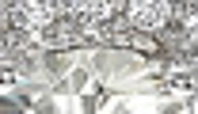 Suzy Levian White Cubic Zirconia Sterling Silver Princess Diana Stud Earrings