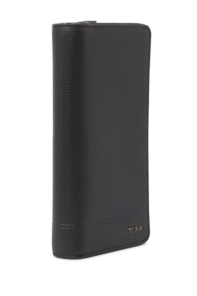 Shop Tumi Zip-around Travel Wallet In Black Texture