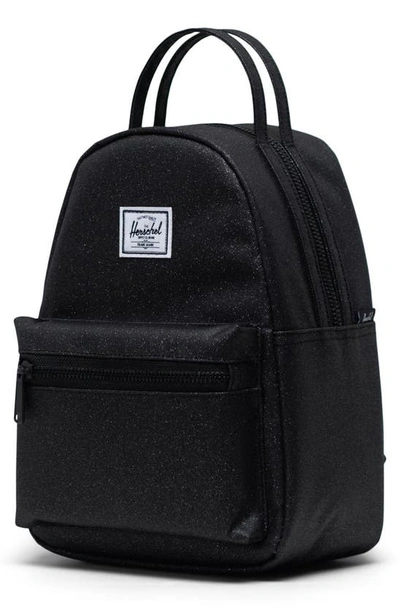 Shop Herschel Supply Co Mini Nova Backpack In Black Sparkle