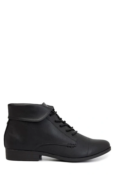 Shop London Fog Clora Ankle Boot In Blk Smooth Wide