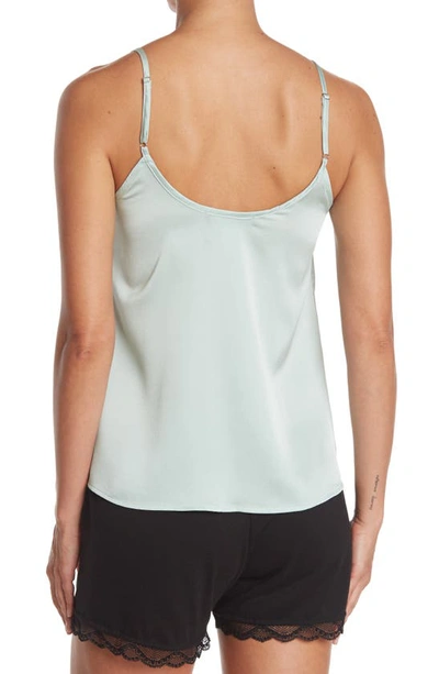 Shop Just One Woven Lace Trim Cami In Mint