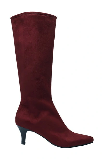 Shop Impo Noland Stretch Tall Dress Boot In Vino