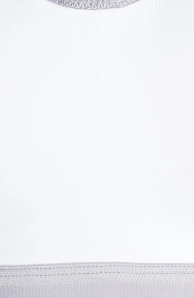 Shop Wacoal Brandi High Impact Underwire Sports Bra In White/ Lilac Gray