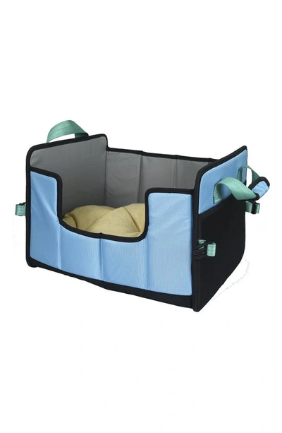 Shop Pet Life Travel-nest Folding Travel Cat & Dog Bed In Blue