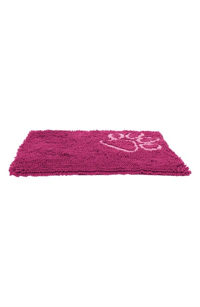 Shop Pet Life Fuzzy Quick-drying Anti-skid Machine Washable Cat & Dog Mat In Pink