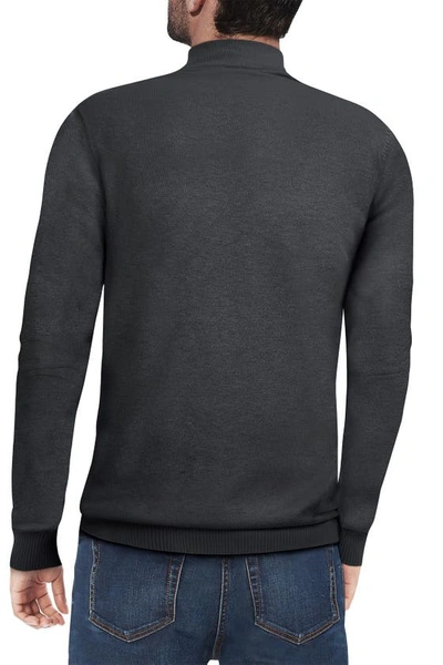 Shop X-ray Xray Core Mock Neck Knit Sweater In Charcoal