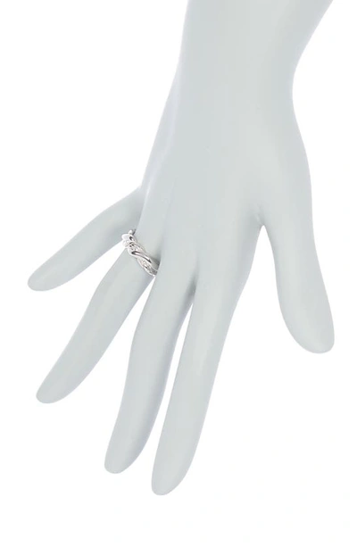 Judith Ripka Sterling Silver  Twisted Band Ring In Silv