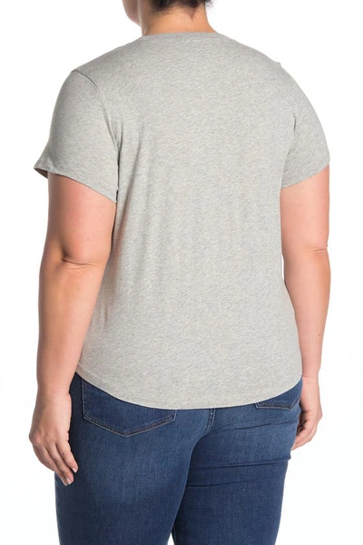 Shop Madewell Vintage Crewneck Cotton T-shirt In Light Hthr Grey