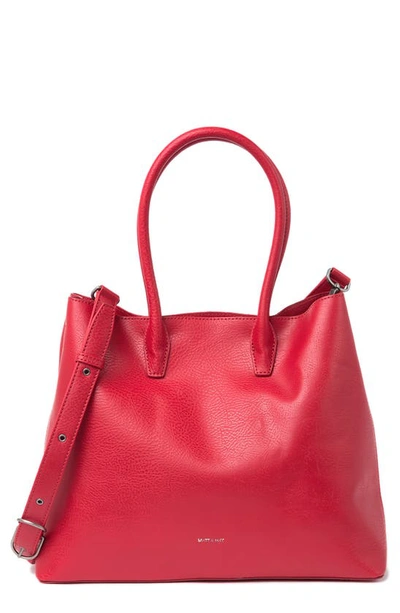 Shop Matt And Nat Dwell Satchel Bag In Red/red